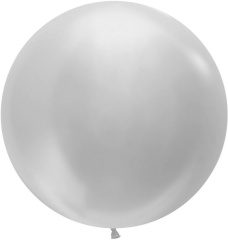 S Шар (24''/61 см) Серебро (481), перламутр, 1 шт.